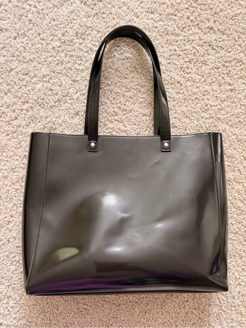 Givenchy Black Patent Leather Tote